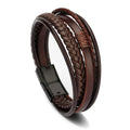 Trendy Leather Bracelets For Men Stainless Steel Bracelet