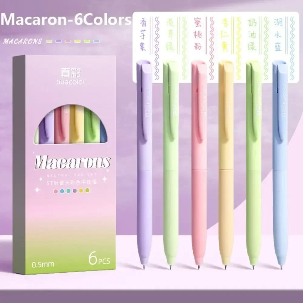 6Colors/Set Color Gel Pen
