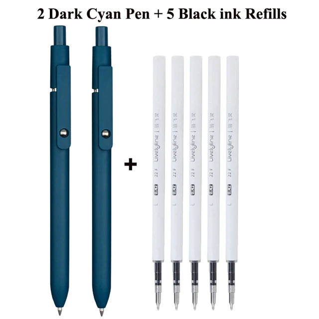 Retro Morandi Retractable Gel ink Ballpoint Pen