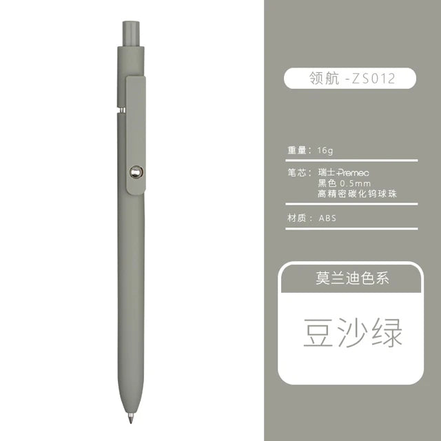 Retro Morandi Retractable Gel ink Ballpoint Pen