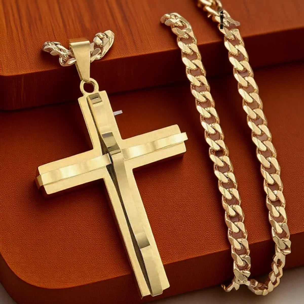 Men's Cross Pendant Necklace
