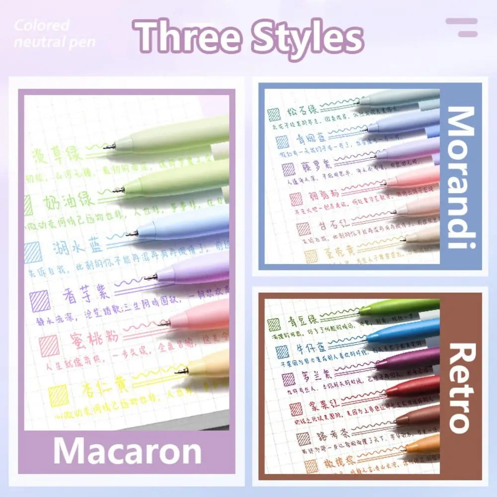 6Colors/Set Color Gel Pen