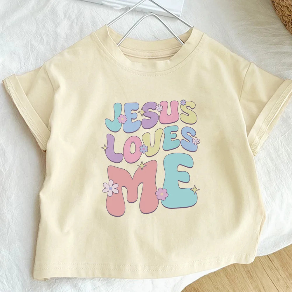 Daughter of The King Printed Shirt Kids Girls Retro