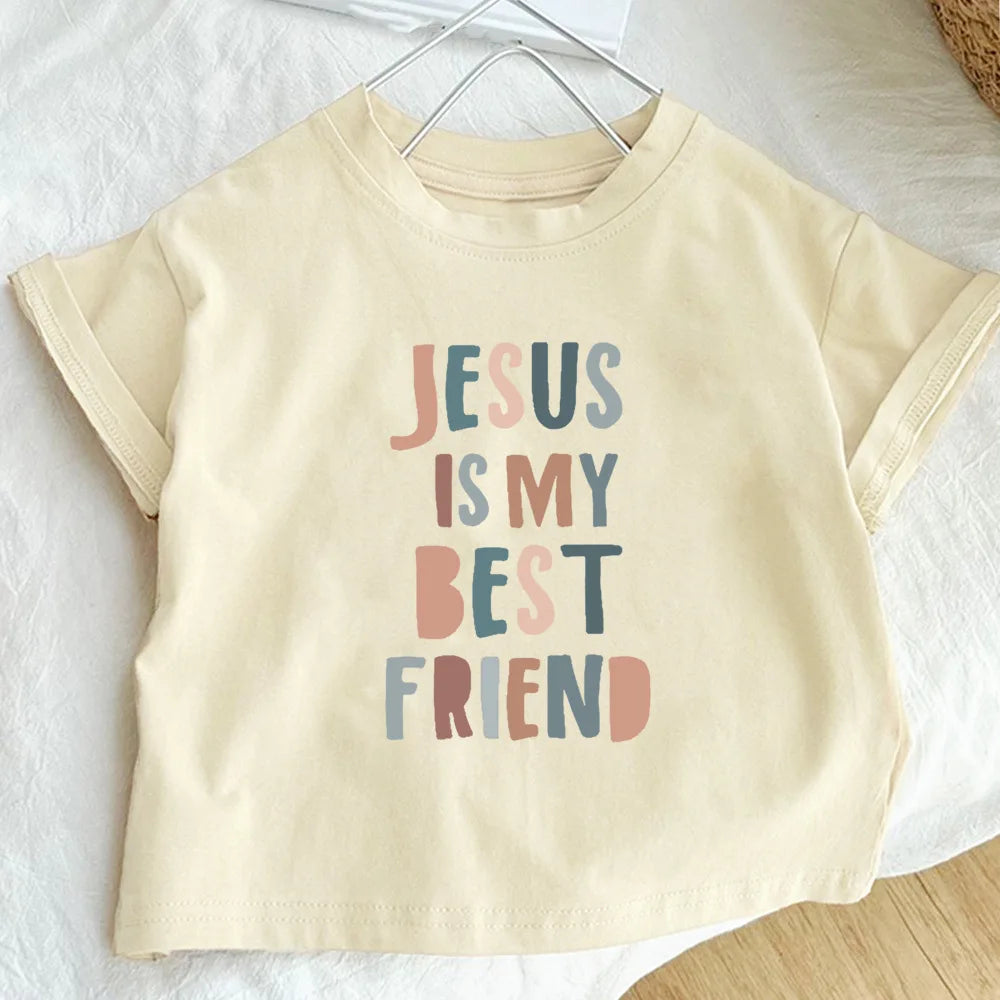 Daughter of The King Printed Shirt Kids Girls Retro