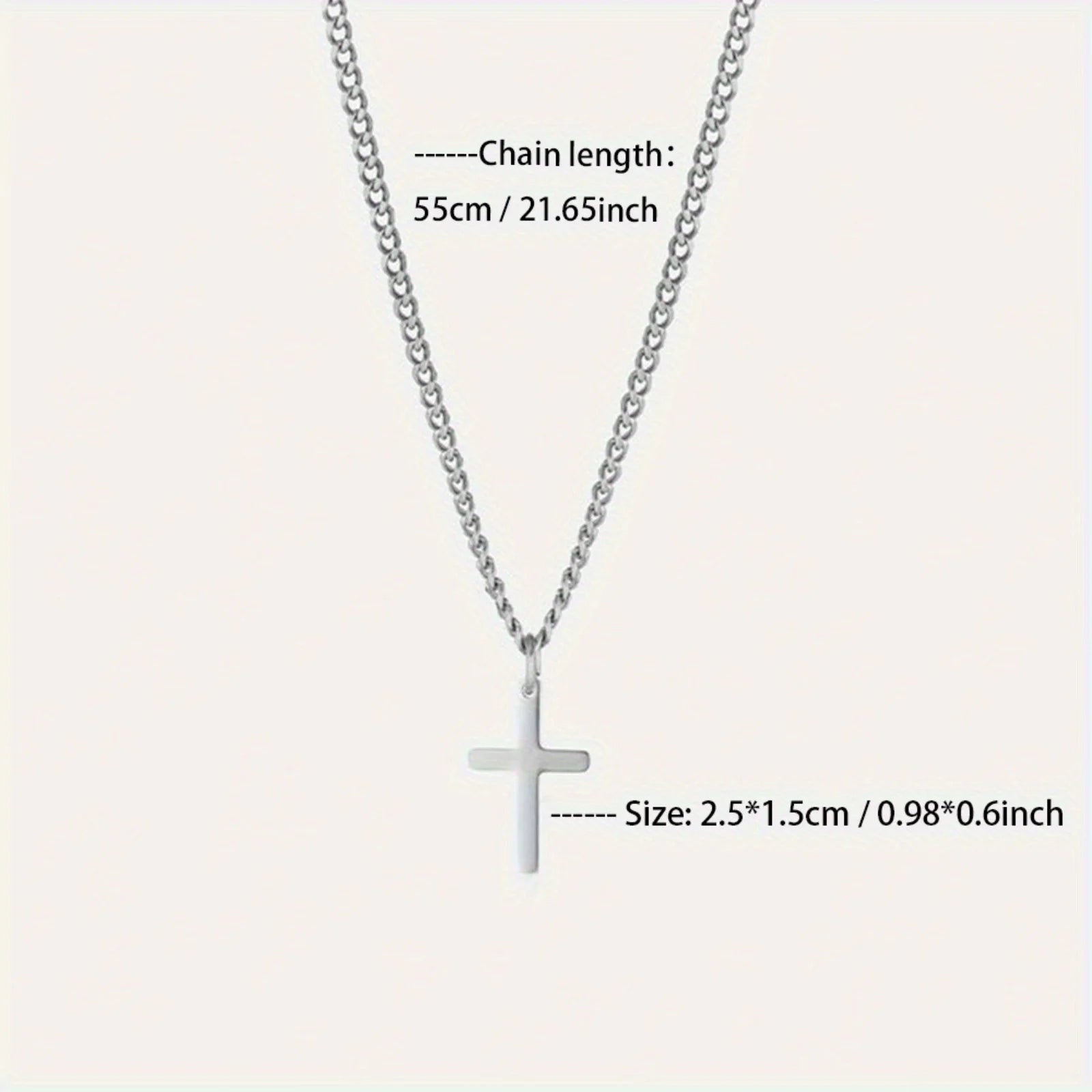 Fashion Minimalist Cross Pendant Necklace