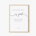 The Lord Your God Is Good Minimal Christian Scripture Wall Art