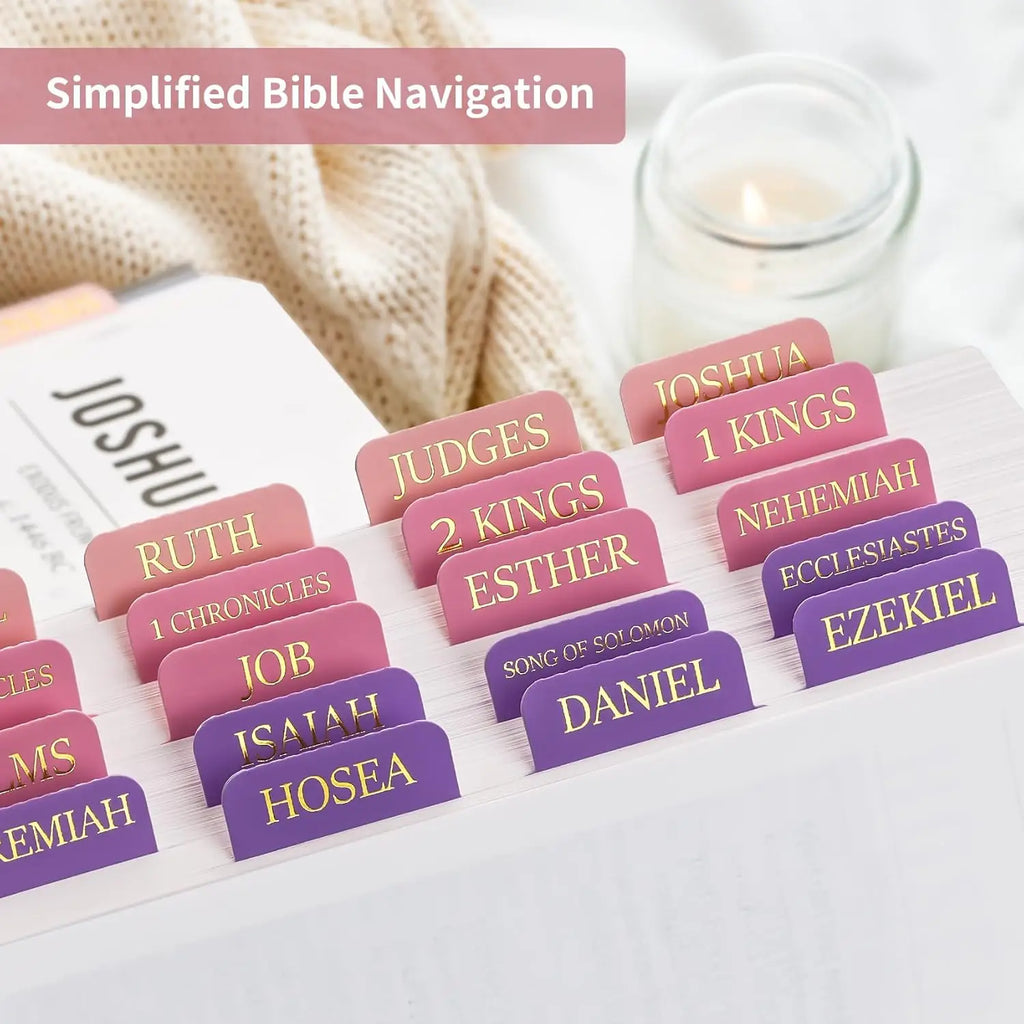 Bible Tabs Gold Print