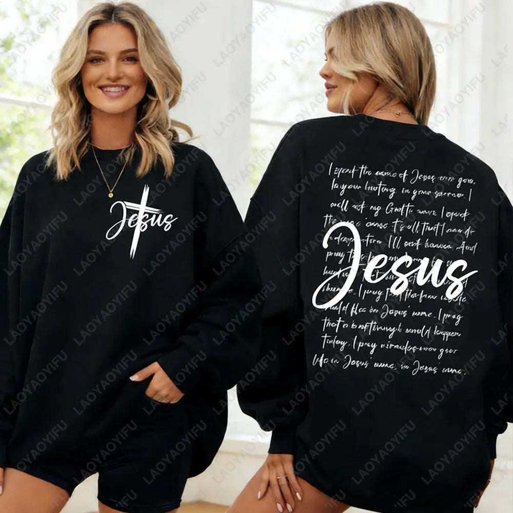 I Speak the Name of Jesus Christian Sweatshirt