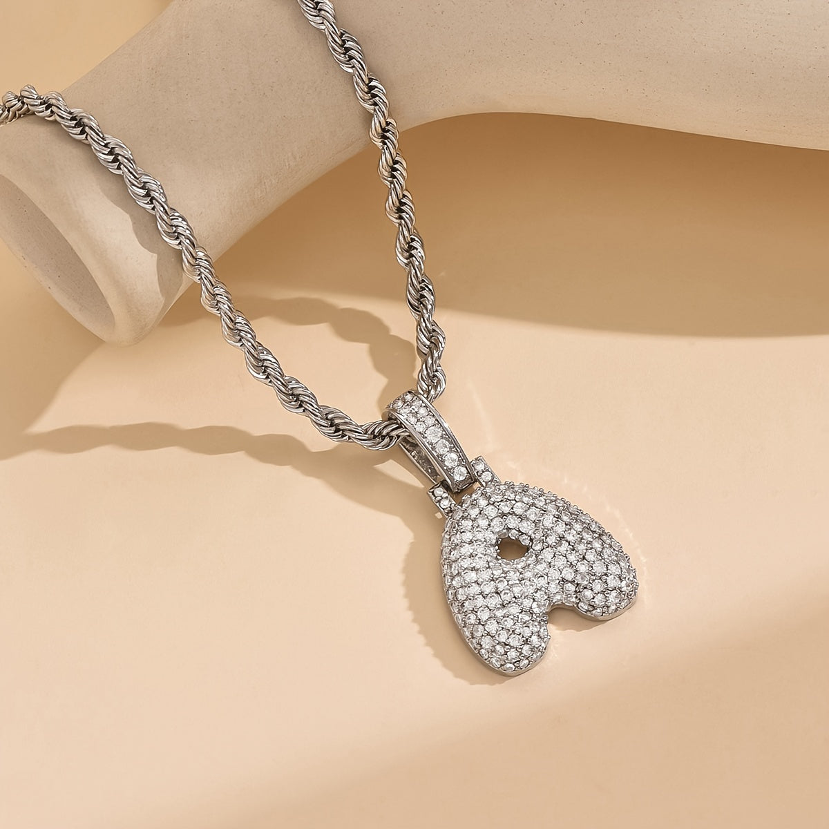 18K Gold Plated English Letter Full Of Luxury Chain Pendant Necklace Party Festival Jewelry Gift