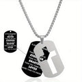 1pc Stainless Steel Dog Tag Cross Necklaces For Men
