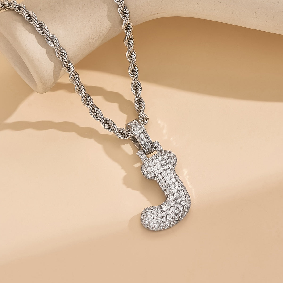 18K Gold Plated English Letter Full Of Luxury Chain Pendant Necklace Party Festival Jewelry Gift