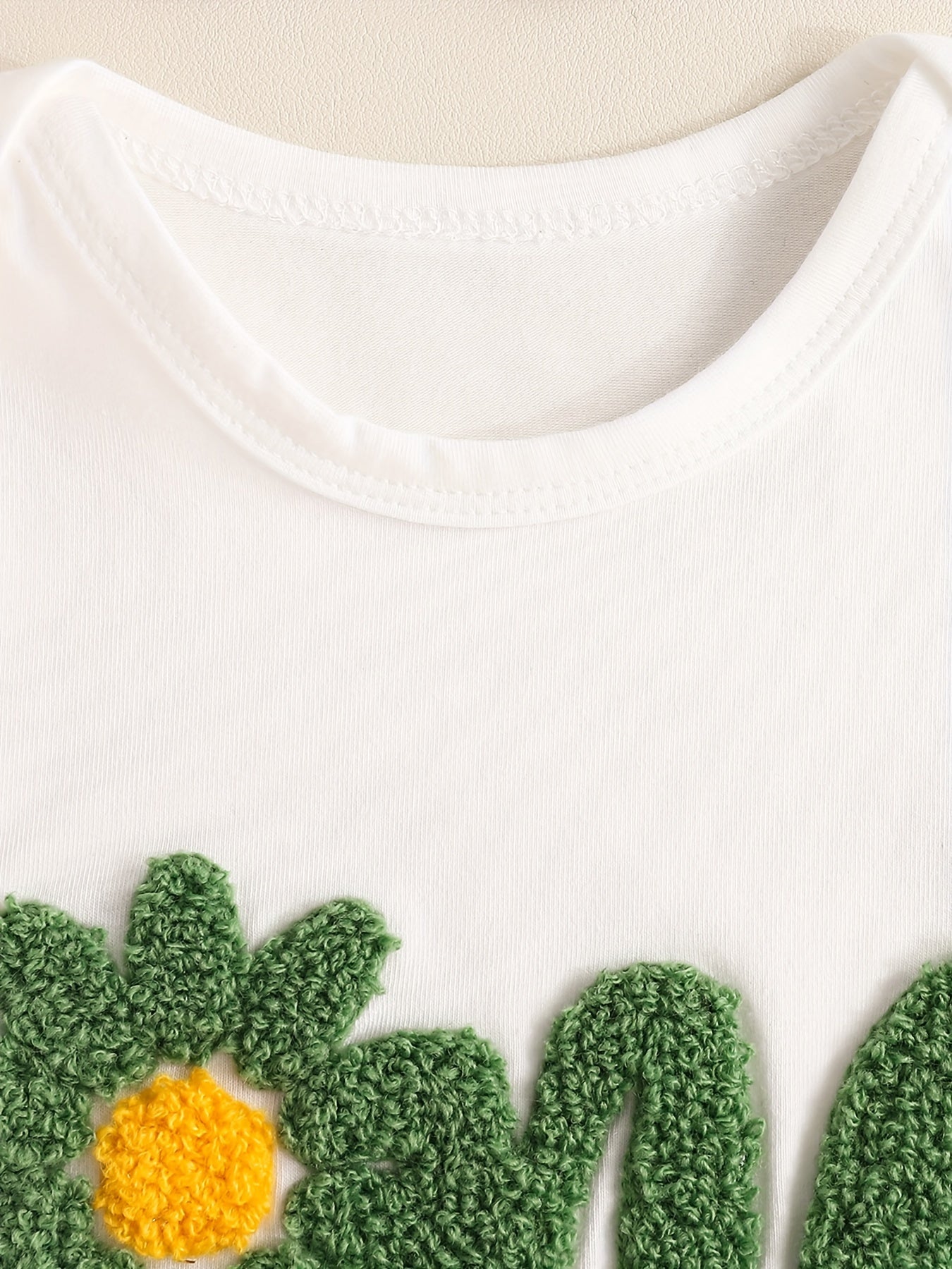 Baby's ONE Flower Embroidered 2pcs Summer Outfit