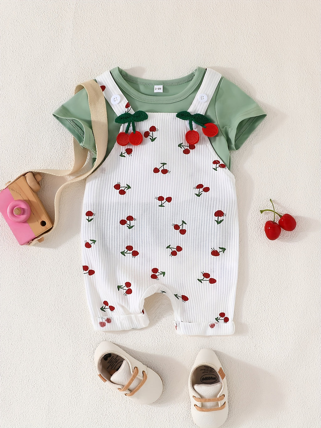 Baby's Cherry 2pcs Casual Summer Outfit