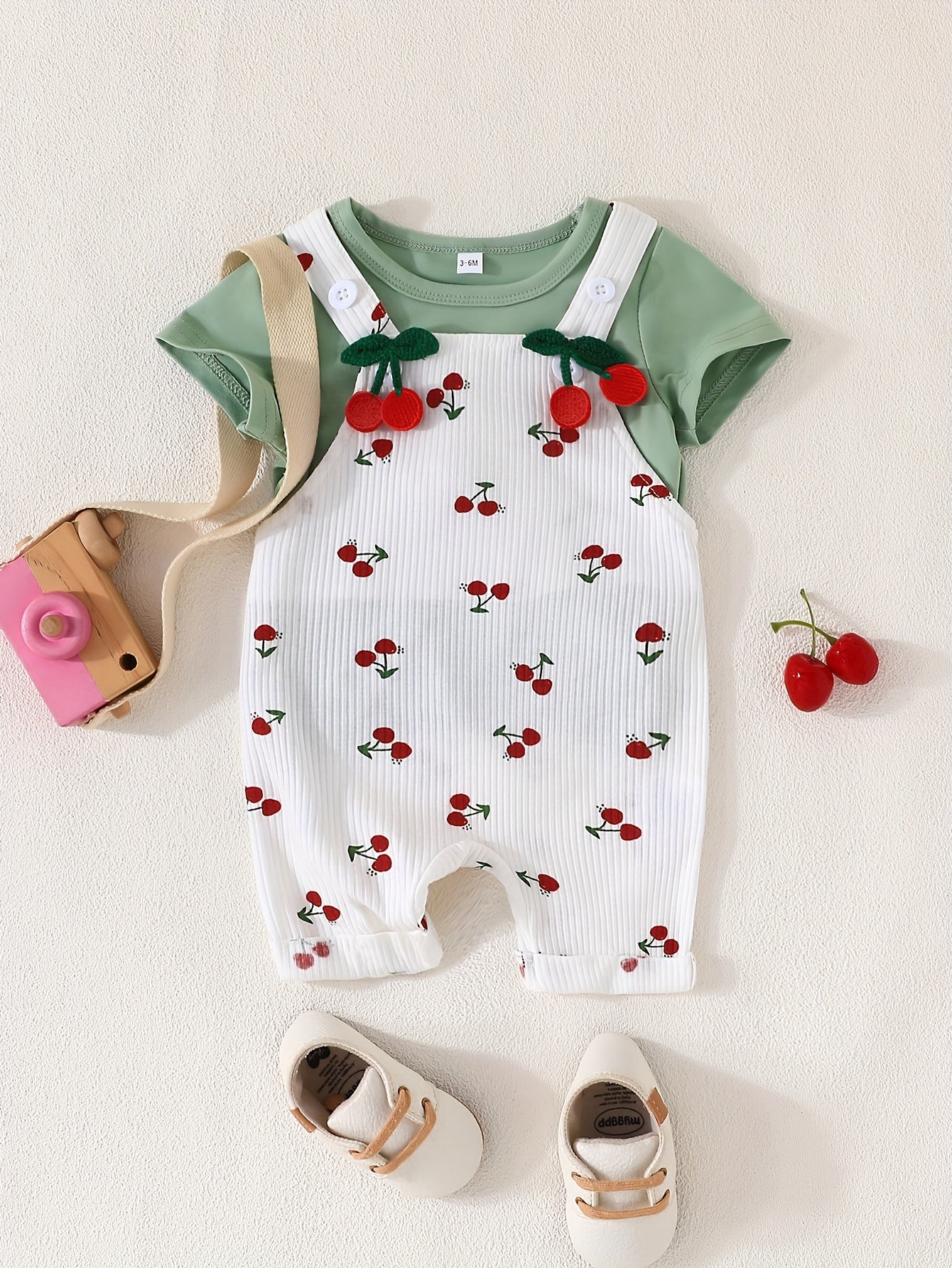 Baby's Cherry 2pcs Casual Summer Outfit
