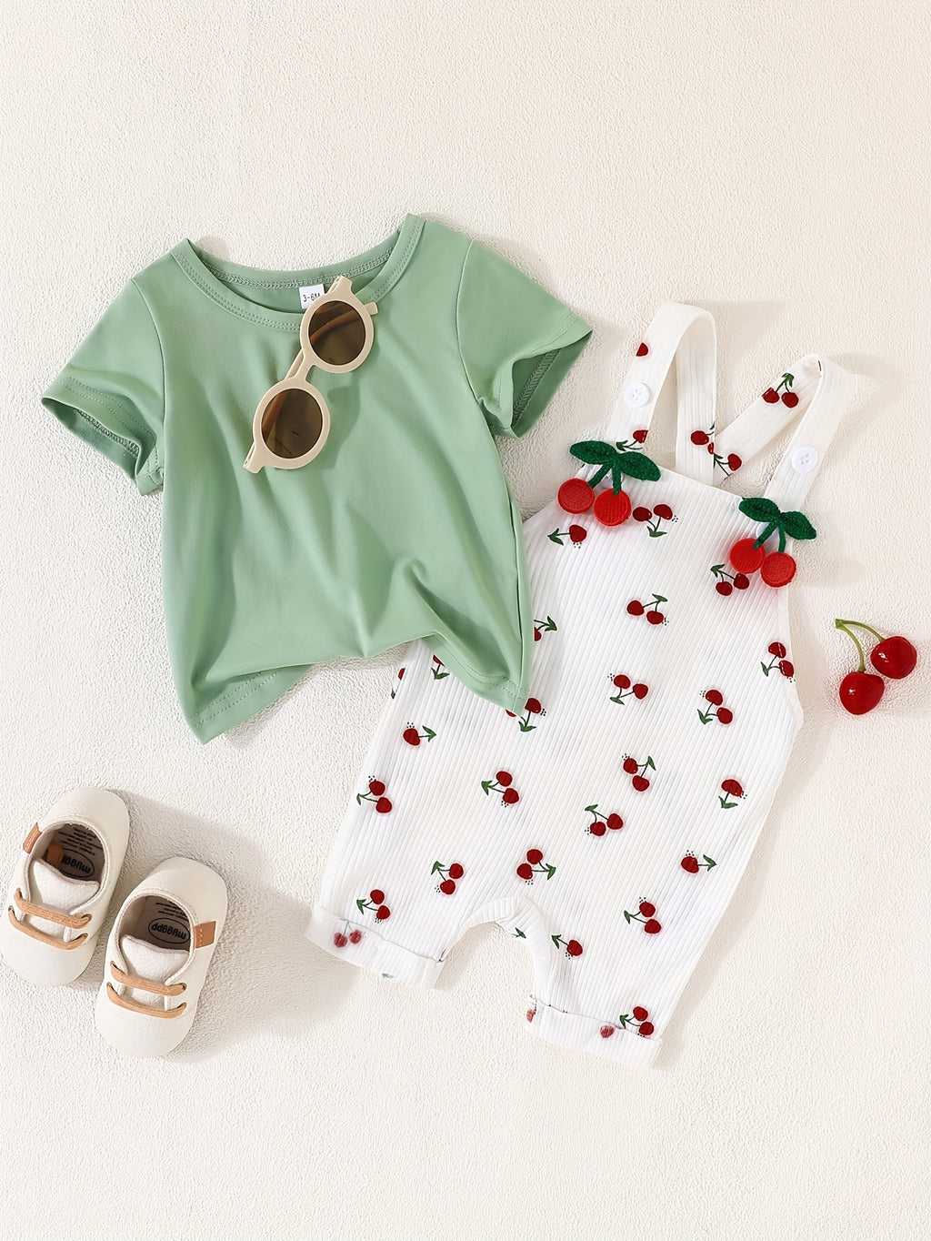 Baby's Cherry 2pcs Casual Summer Outfit