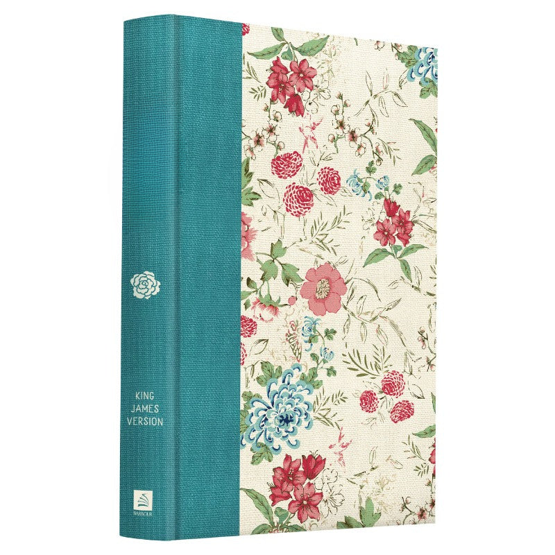 King James Version Hardcover Study Bible, Wildflower Bouquet Design