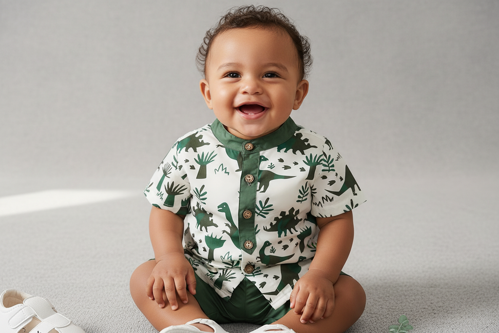 Baby Boy Summer Clothes Set Boy Dinosaur
