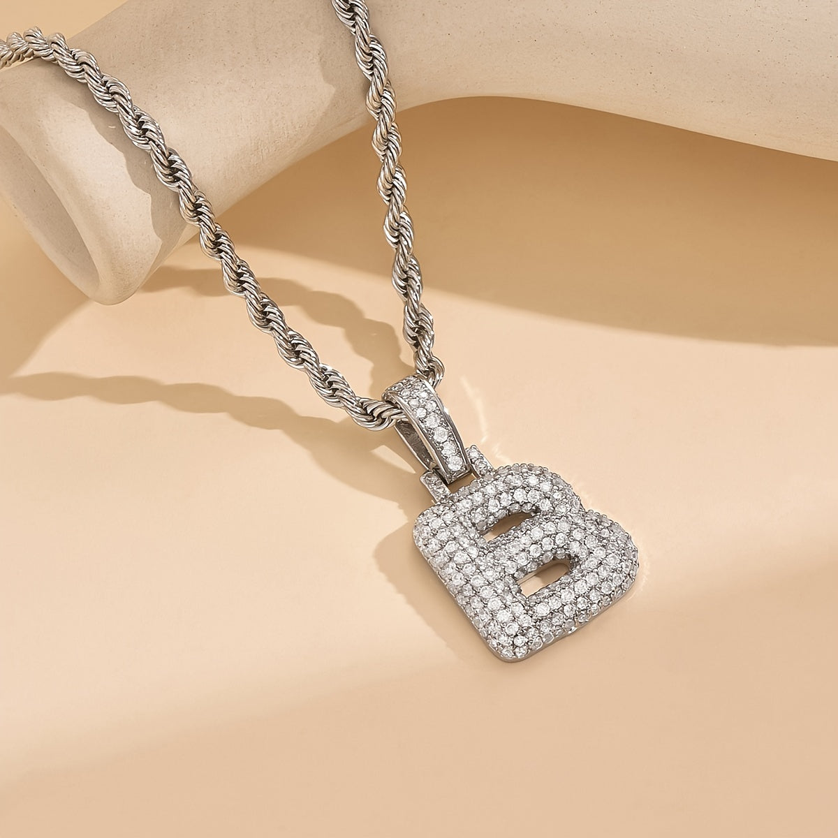 18K Gold Plated English Letter Full Of Luxury Chain Pendant Necklace Party Festival Jewelry Gift