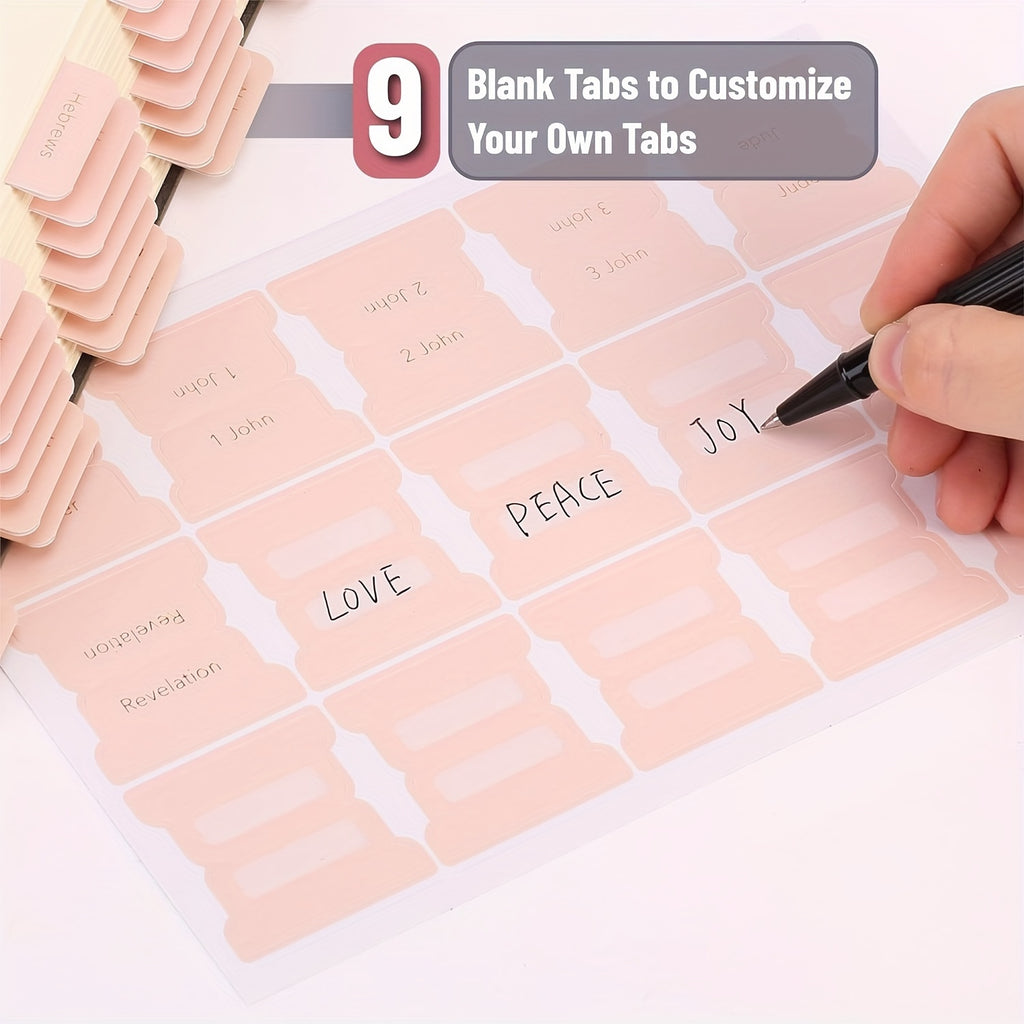 75 Tabs Bible Index Cards