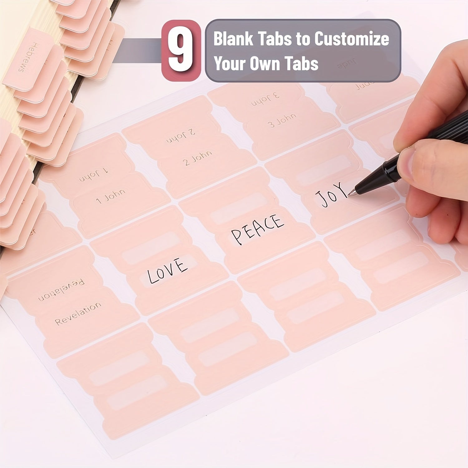 75 Tabs Bible Index Cards