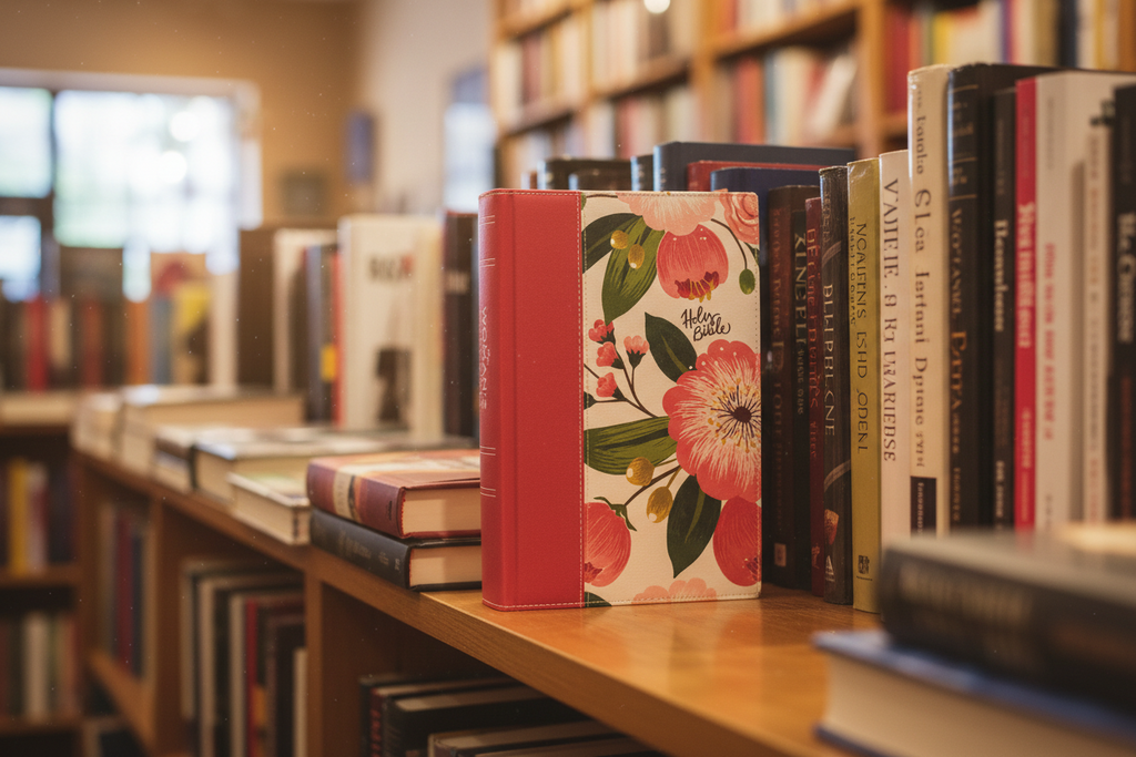 Women's Study Bible Flower pattern
