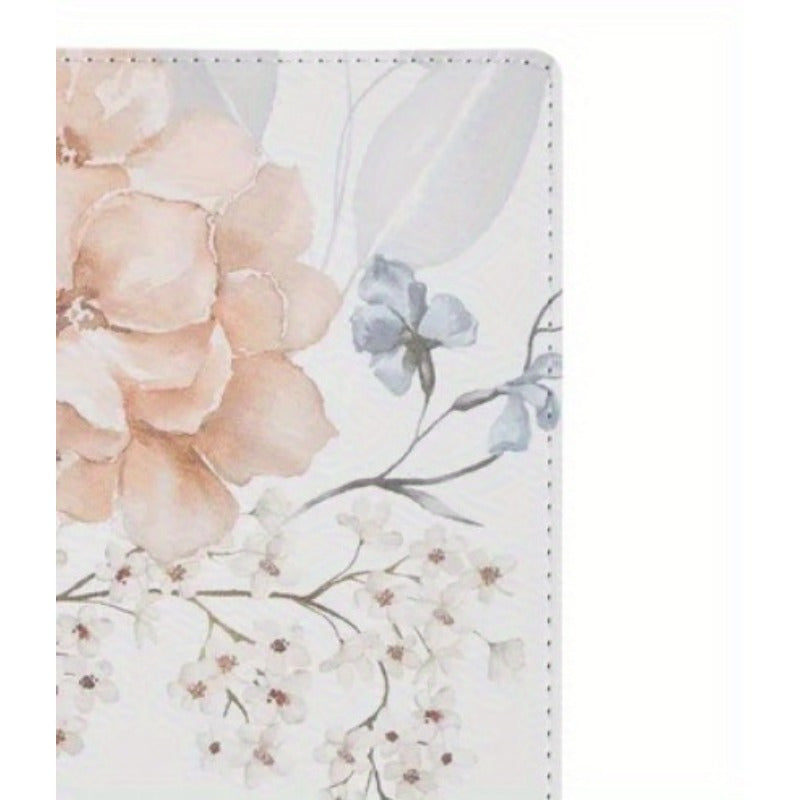 Bible Faux Leather Pink Floral Print, (Hardcover)