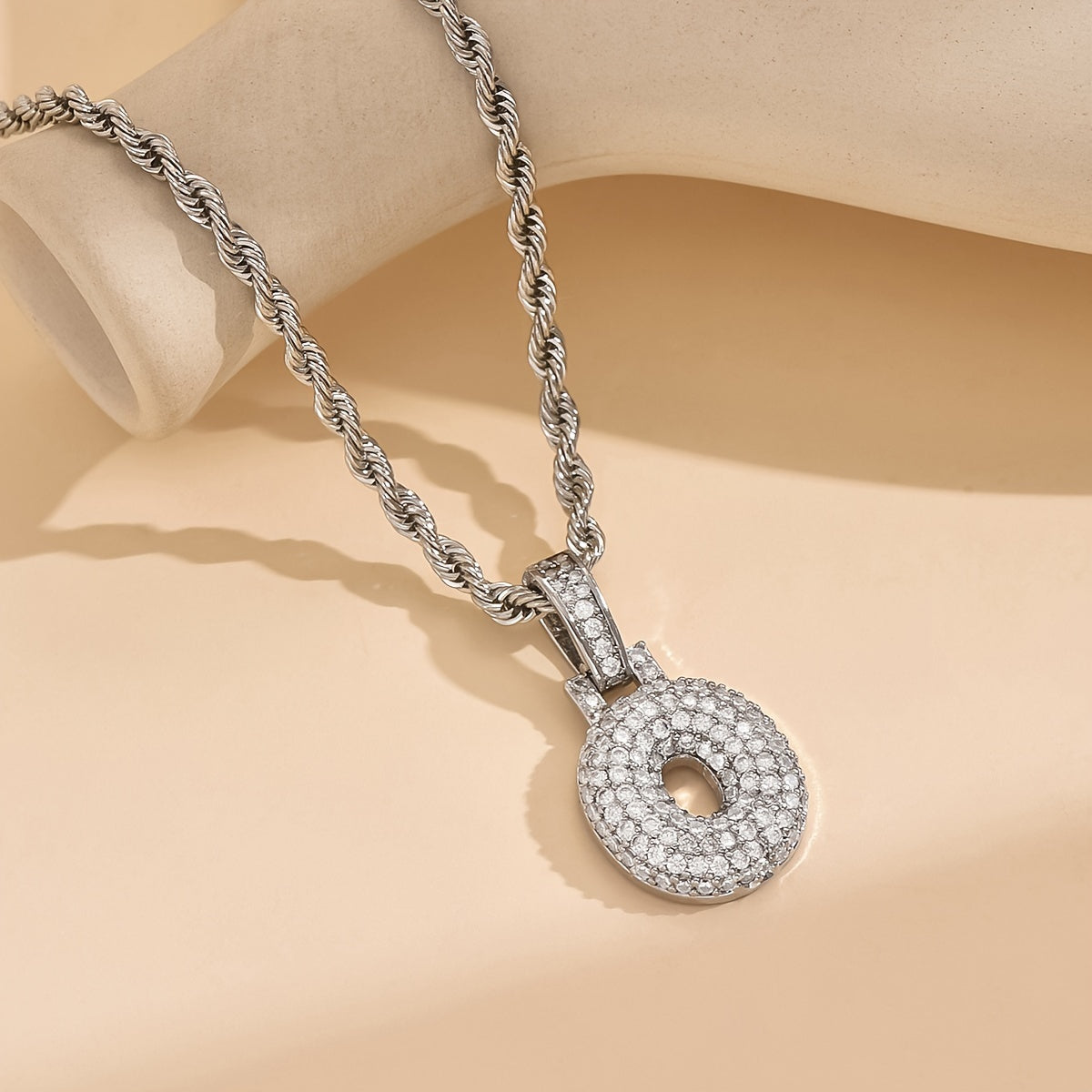 18K Gold Plated English Letter Full Of Luxury Chain Pendant Necklace Party Festival Jewelry Gift